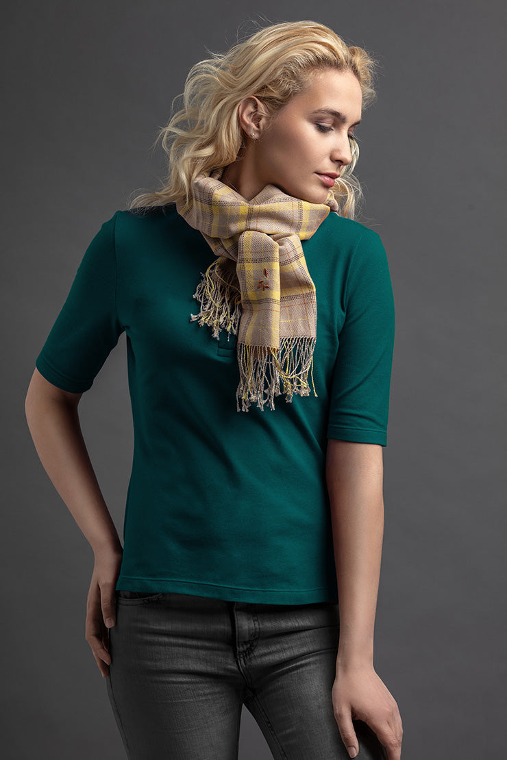 Women's Laok Polo And Scarf