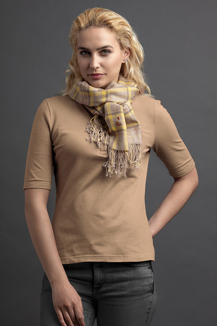 Women's Letta Polo And Scarf