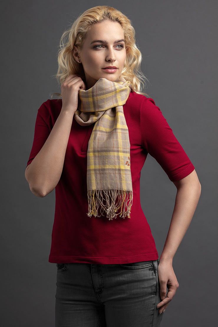 Women's Laok Polo And Scarf