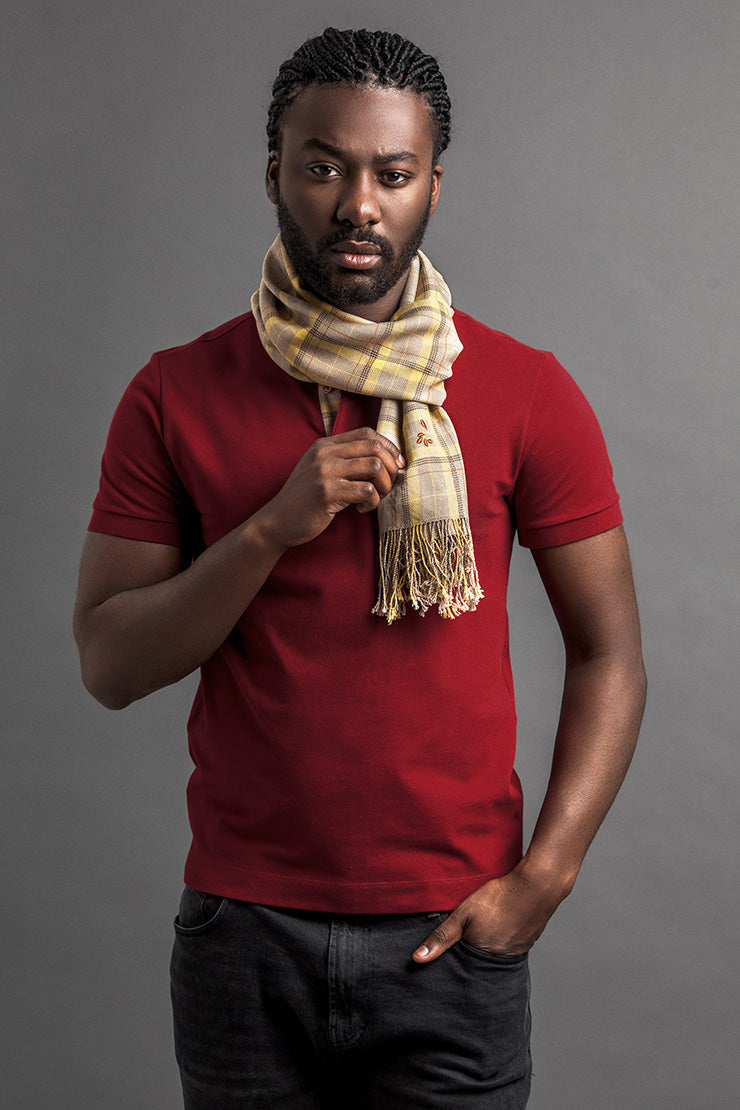 Men's Lere Polo And Scarf